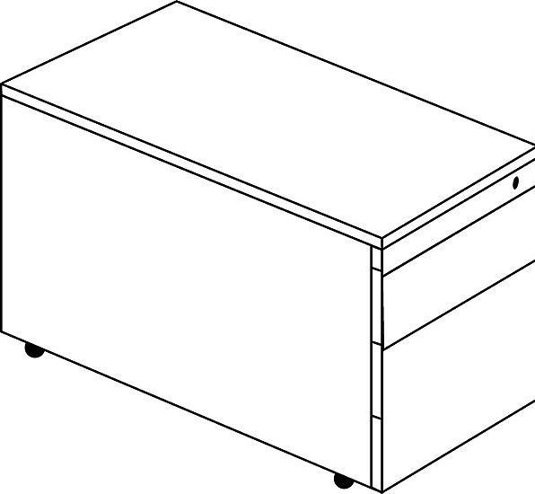Produktbild Mauser Schubladencontainer mit Rollen (41.5 x 80 x 52 cm)