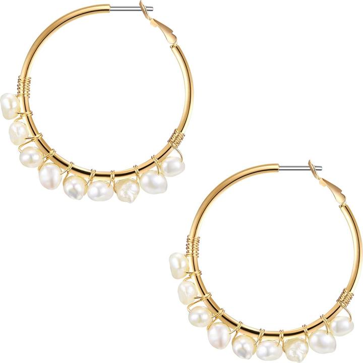 Produktbild Lulu & Jane Damen Metall-Legierung Süsswasser-Zuchtperle gelbgold - 29253 (Metall-Legierung)