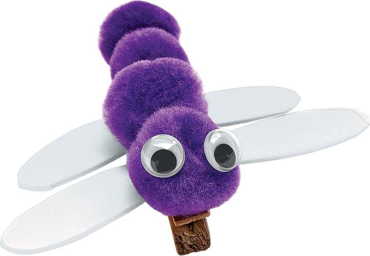 Actual product image Colorations Colouring - Pom Poms purple, 100 pieces.