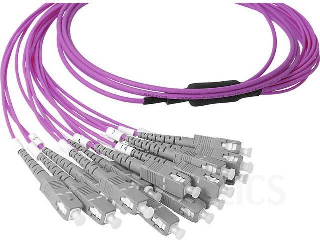 Produktbild BlueOptics LWL MTP/8xSC Duplex Breakout Kabel OM4 3 Meter (3 m)