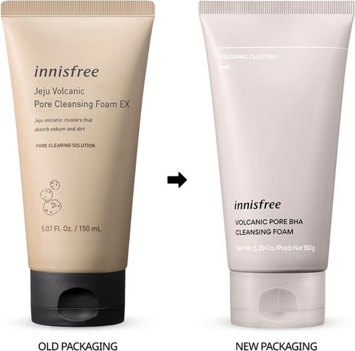 Image du produit Innisfree Mousse nettoyante BHA Volcanic Pore (Mousse, 150 ml)