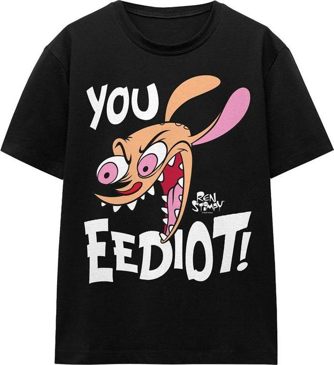 Immagine prodotto Ren & Stimpy You Eediot! Maglietta Adulto Unisex (L)