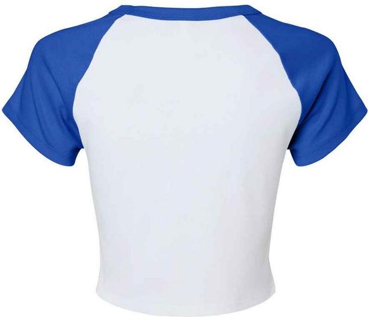 Actual product image Bella Canvas Womens/Ladies Raglan Crop T-Shirt (XL)