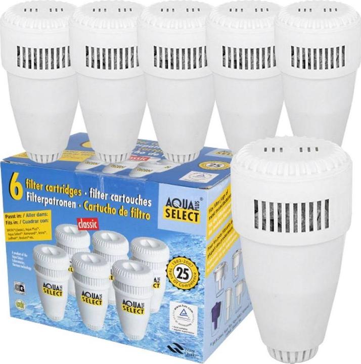Actual product image Aqua Select 12 water filters compatible with Brita Classic (12 x)