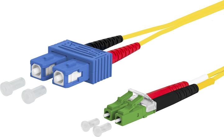 Actual product image Metz Connect Fibre optic patch cable singlemode OS2 (UTP, CAT6e, 2 m)