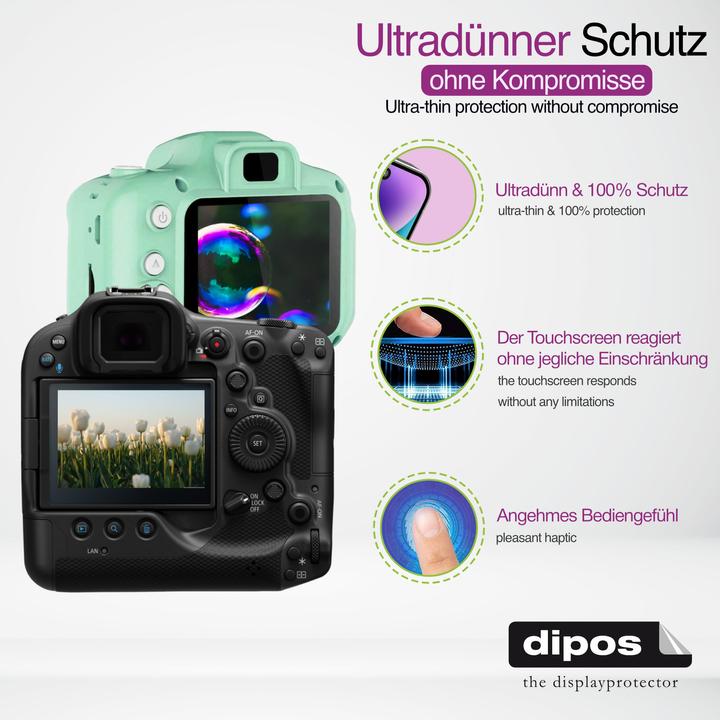 Produktbild Dipos Schutzfolie Klar für Panasonic HC-V808 (Displayschutz)