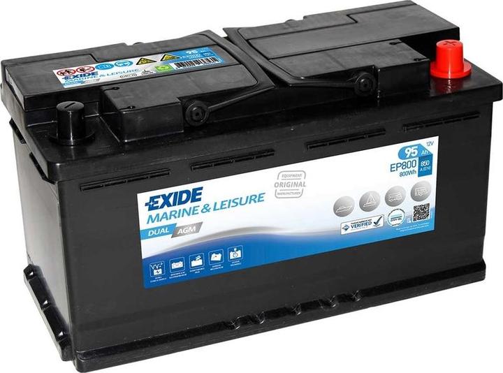 Actual product image Exide Dual Agm (12 V, 92 Ah)