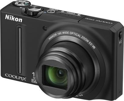 Nikon Coolpix S9100, 12MP, 18x Zoom, FullHD-Movies, Schwarz