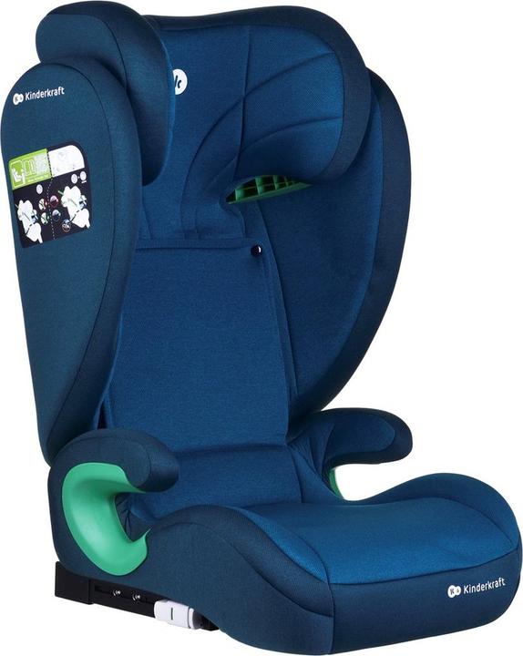 Actual product image KinderKraft Junior Fix 2 I-Size Harbor Blue (Child seat, ECE R129/i-Size Standard)