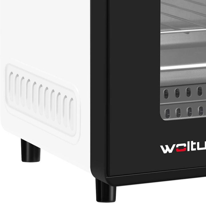 Image du produit Woltu Mini four 12 litres, blanc+noir