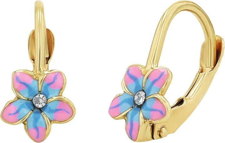 zz_ArchivedByPCD_Amor Schmuck_zu_Amor Amor Ohrschmuck für Mädchen, Gold 375, Zirkonia synth. | Blume (9 ct, Gold 375)