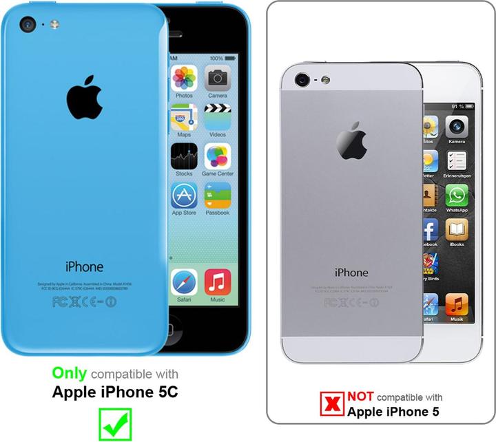 Actual product image Cadorabo Book Jeans Optics Cover (Apple iPhone 5c)