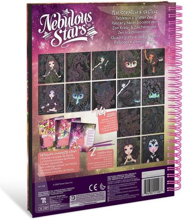 Actual product image Nebulous Stars Zen scratch & draw art