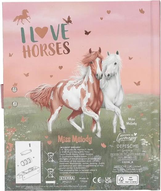 Image du produit Magni Miss Melody (15 x 18 cm, À rayures, Couverture rigide)
