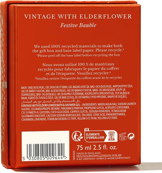Actual product image Molton Brown Bath Body Vintage Elderfl Bauble 75 ml (Body care set)
