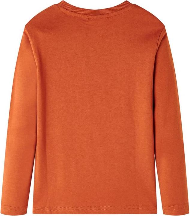 Actual product image VidaXL Children's long-sleeved shirt rust brown 92,Material: 100 (92)