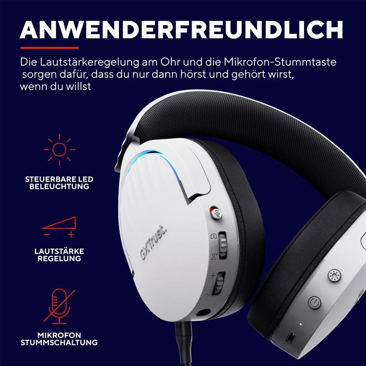 Actual product image Trust Gxt491w Fayzo Wireless Headset (Cable, Wireless)