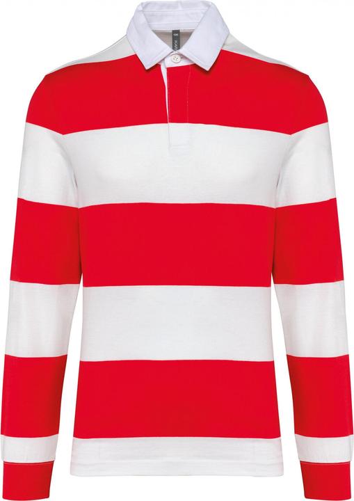 Produktbild Kariban Gestreiftes Poloshirt langarm (XL)