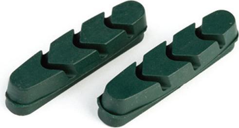 Actual product image Clarks CP221 Brake cadding for Shimano/Campagnolo, 52 mm, for ceramic rims, road, green (DWZ) (Shimano, Campagnolo, Rubber)
