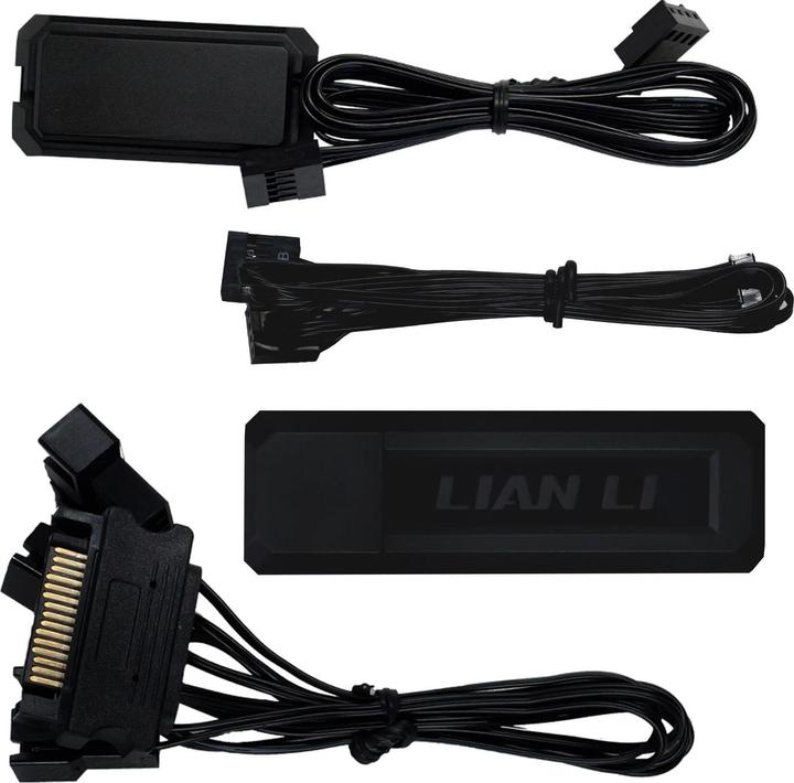 Immagine prodotto Lian-Li UNI FAN TL Wireless LCD Lüfter, ARGB, PWM, 3er-Pack inkl. Controller - 120 mm, schwarz (120 mm, 3 x)