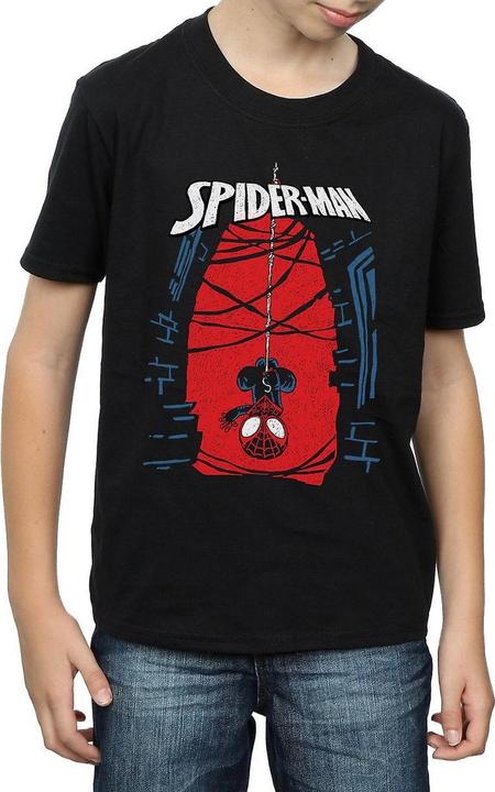 Actual product image Spiderman Boys Hanging Cotton T-Shirt (128)