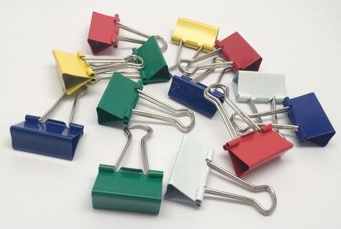 Actual product image Office Depot Foldback clip 32 mm Assorted colours Plastic, metal (50 x)