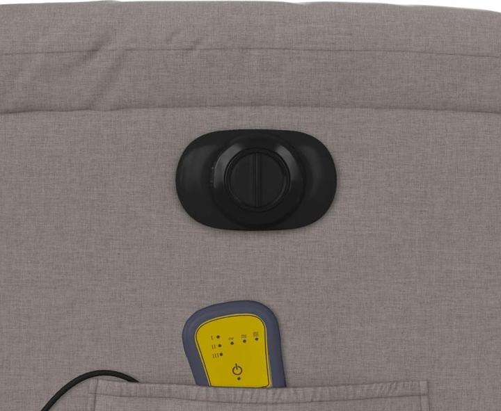 Immagine prodotto VidaXL Poltrona massaggiante Poltrona TV Poltrona relax Poltrona elettrica Tessuto Taupe
