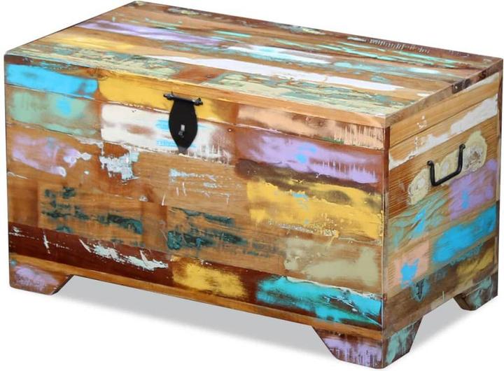 VidaXL Truhe Altholz Massiv,Farbe: Mehrfarbig,Material: Massives (73 x 39 x 41 cm)