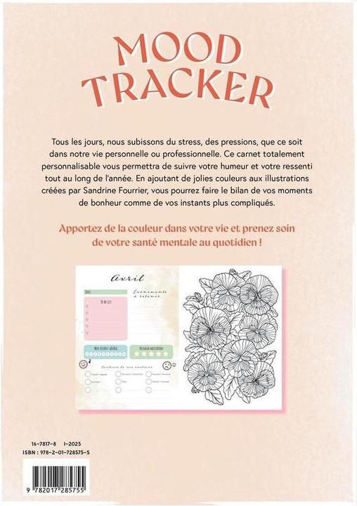 Image du produit Mood tracker : les couleurs de votre humeur (Français, Fourrier Sandrine, 2025)