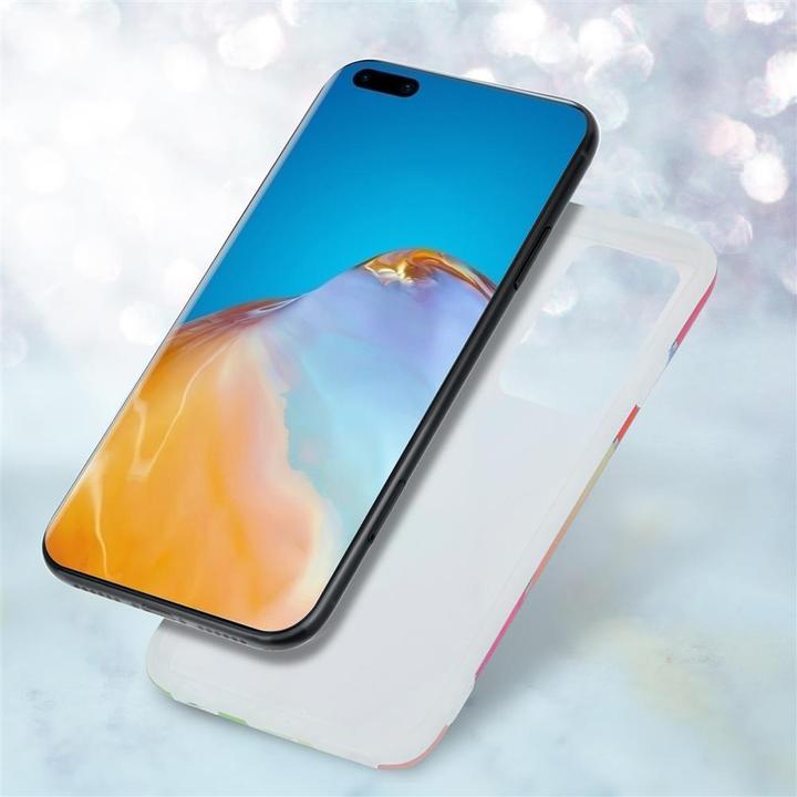 Actual product image Cadorabo IMD TPU Colorful Marble Cover (Huawei P40 Pro+)