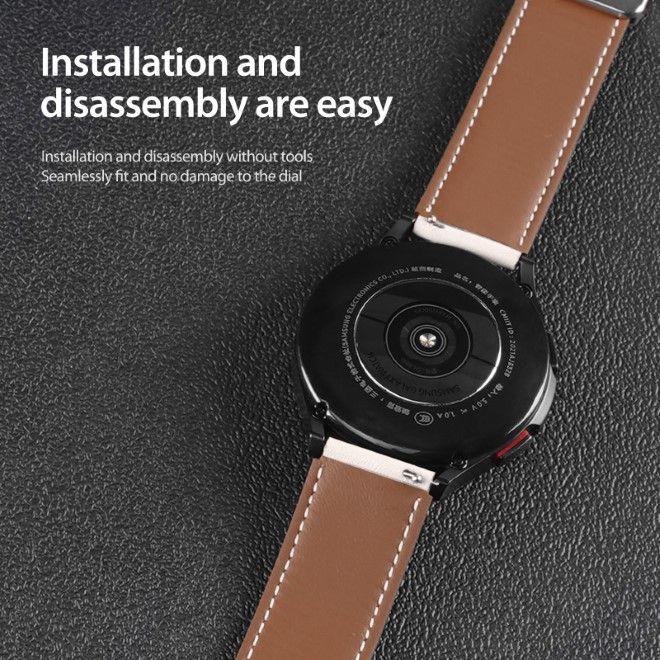 Immagine prodotto Dux Ducis Cinturino in vera pelle della serie YA (22 mm, Vera pelle, Galaxy Watch3 (45mm), Ingranaggio S3 Classic, Gear S3 Frontier)
