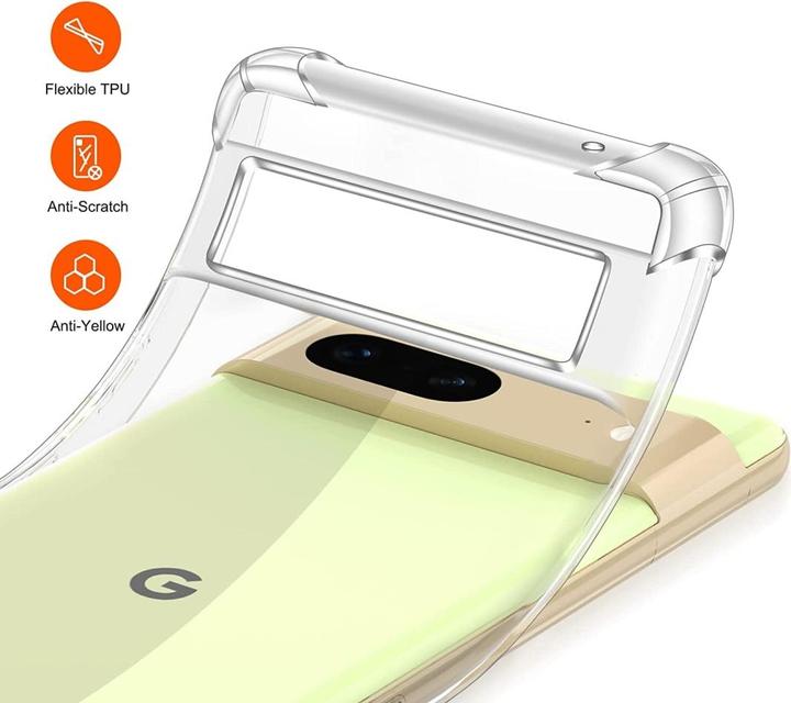 Actual product image Screenguard Google Pixel 7 Case Crystal Soft Airbag Bumper (Google Pixel 7)