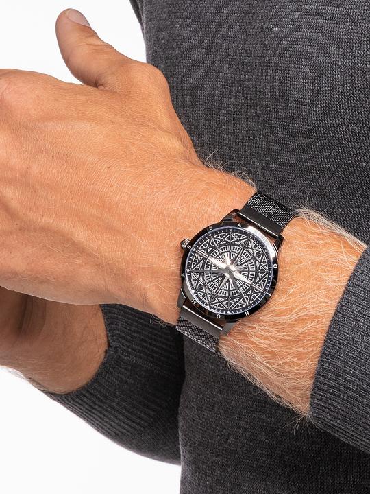 Immagine prodotto Thomas Sabo Orologio da uomo Spirit Cosmos Compass Black (Orologio da polso analogico, 41 mm)