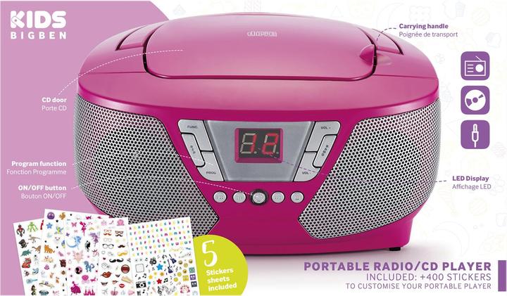 Immagine prodotto Bigben CD60 Kids - rosa