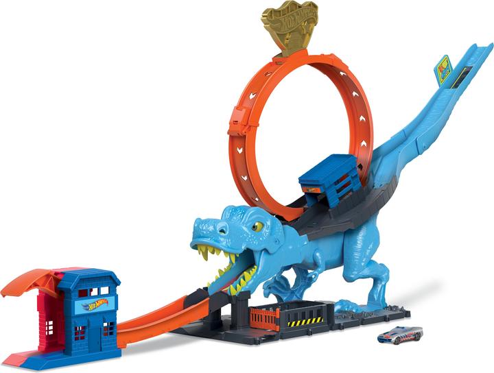 Produktbild Hot Wheels City T-Rex Looping-Bahn