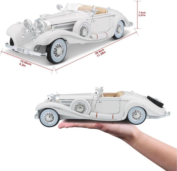 Actual product image Maisto Mercedes Benz 500K Maharajah 1936