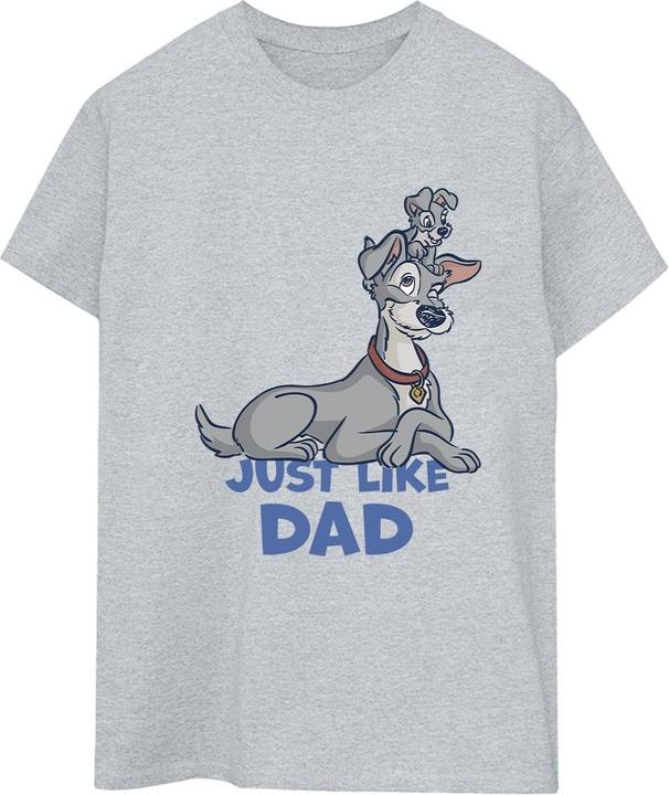 Disney Lady And The Tramp Just Like Dad TShirt (L)