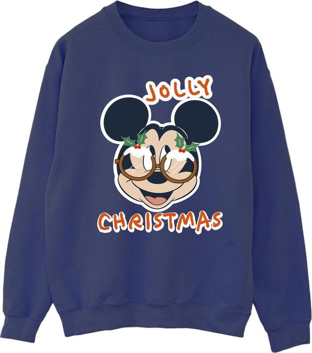 Produktbild Disney Mickey Mouse Jolly Christmas Glasses Sweatshirt (4XL)