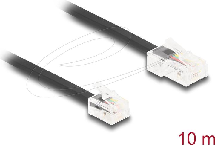 Delock Cavo telefonico da spina RJ45 a spina RJ11 nero 10 m