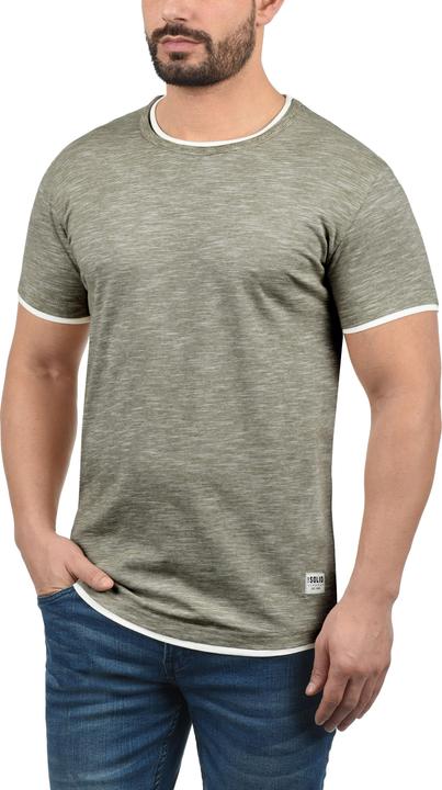 Immagine prodotto Solid Rigos T-Shirt A Maniche Corte Maglietta Da Uomo Con Girocollo In Cotone 100% (XXL)