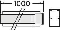 Image du produit Vaillant tube d'extension concentrique 60 (1 m)