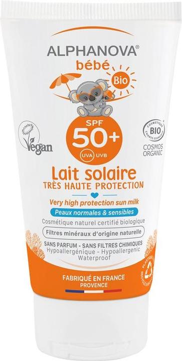 Actual product image Alphanova BB Sun Milk Organic SPF50+ Milk (Suntan lotion, SPF 50+, 50 ml, 50 g)
