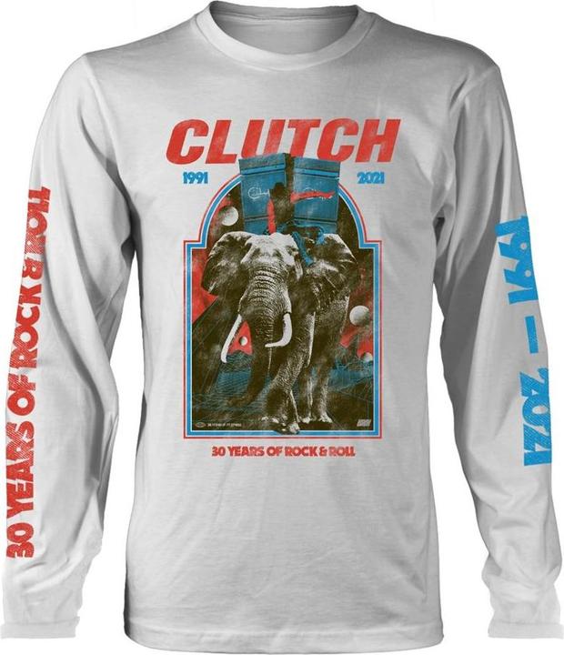 Actual product image Clutch Unisex Adult Elephant Long-Sleeved T-Shirt (XL)