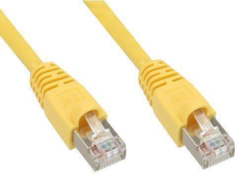 Immagine prodotto Tecline Cavo patch S-STP (PIMF), Cat 6, giallo, cavo patch da 0,5 m con protezione antipiega extra stretta (S/FTP, CAT5e, 10 m)