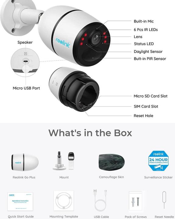 Produktbild Reolink Go Series G330-4MP (2560 x 1440 Pixels)