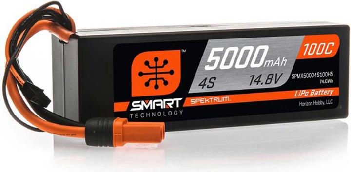 Image du produit Spektrum 5000mAh 4S 14.8V 100C Smart LiPo Hardcase IC5 (14.80 V, 5000 mAh)