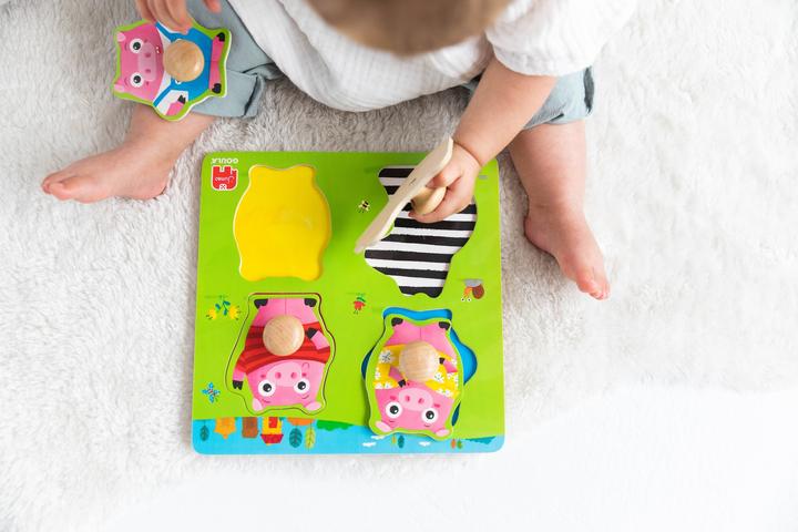 Immagine prodotto Goula Puzzle in legno per bambini Tre Porcellini (4 pezzi)
