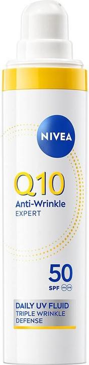 Actual product image NIVEA Q10 Anti-Falten Daily UV Fluid LSF 50 (Suntan cream, SPF 50, 30 ml)