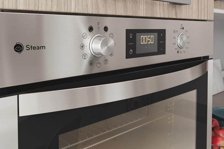 Actual product image Indesit IFWS 5844 JH IX 71 L A+ Stainless steel