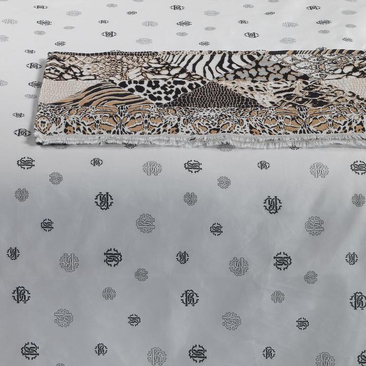 Immagine prodotto Roberto Cavalli Biancheria da letto in raso Mako Jewel Monogram nero (Set di biancheria da letto, 135x200 cm + 80x80 cm)